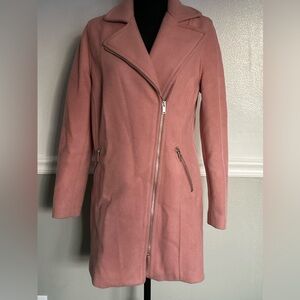 Old Navy Women's Blush Moto Trench Coat